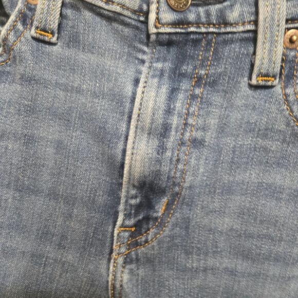 Levi’s 726 High Rise Flare Jeans Medium Wash Size 26 - Picture 8 of 9